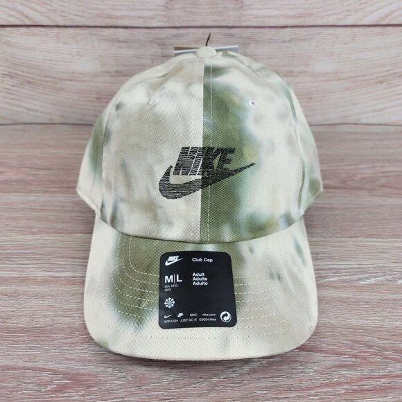 NEW Nike Club Unstructured Tie Dye Hat Unisex Size M/L Cap Adjustable FN4198-325 - Picture 2 of 9